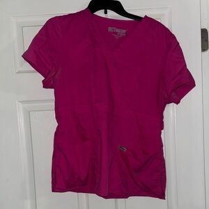 Grey's Anatomy Women's Fuchsia Short Sleeve Top